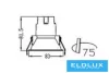 UNIVERSO Recessed spot lamp 5w 463lm 6500k RA90 24° IP20 White D83x81.5mm cutout:75mm