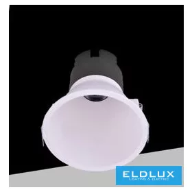   UNIVERSO Recessed spot lamp 5w 463lm 4000k RA90 24° IP20 White D83x81.5mm cutout:75mm