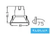 UNIVERSO Recessed spot lamp 5w 463lm 4000k RA90 24° IP20 White D83x81.5mm cutout:75mm