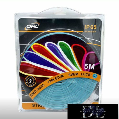 UNIVERSO Neon LED strip 12v 2835-120D-8w/M Light blue IP65 5M