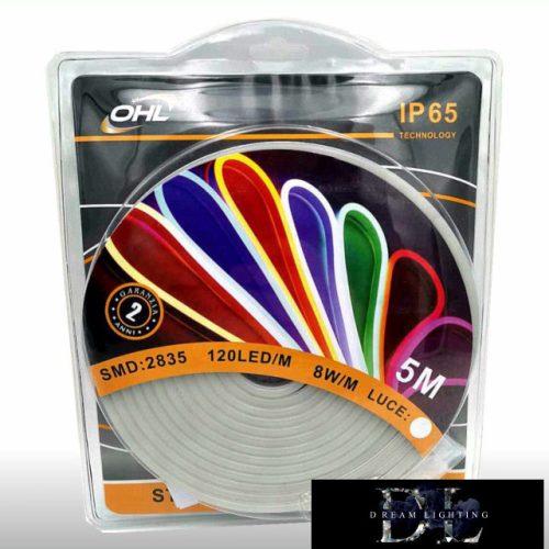 UNIVERSO Neon LED strip 12v 2835-120D-8.6w-946lm/M 6500k IP65 5M
