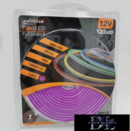 UNIVERSO Neon LED strip 12v 2835-120D-8w/M Purple IP65 5M