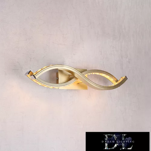 ELDLUX MEMPHIS crystal glass wall lamp chrome 10W 4000K