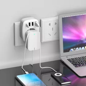   ELDLUX Power strip with USB charging station 1xSCHUKO 16A + 3xUSB A 5V/2.4A + 1xUSB C 5V/3A