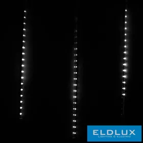   WISDOM jégcsap 10db hideg fényű 288LED 3x0.5m átlátszó kábellel 8 fun. IP44
