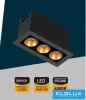 UNIVERSO recessed spot light 6W 394lm 4000k 24° IP20 69x31mm Black/Gold