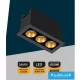 UNIVERSO recessed spot light 6W 394lm 4000k 24° IP20 69x31mm Black/Gold