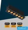 UNIVERSO recessed spot lamp 11W 786lm 6000k 24° IP20 132x31mm Black/Gold