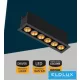 UNIVERSO recessed spot lamp 11W 786lm 6000k 24° IP20 132x31mm Black/Gold