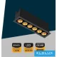 UNIVERSO recessed spotlight 11W 864lm 4000k 24° IP20 132x31mm Black/Gold