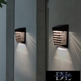   UNIVERSO Solar wall lamp 5V 0.3w 30lm 6500k IP65 black 120x120x90mm