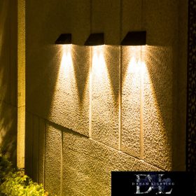   UNIVERSO Solar wall lamp 5V 0.8w 30lm 6500k IP65 black 142x80x73mm