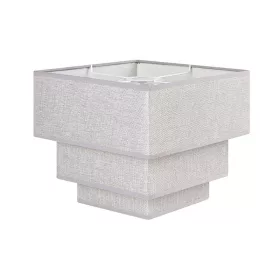 ELDLUX Pendant lamp with 3-layer square V-grey linen shade
