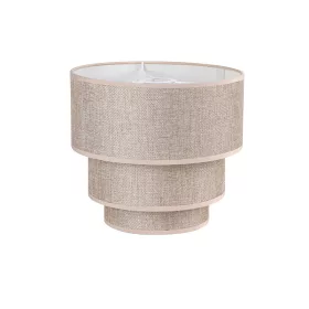 ELDLUX Pendant lamp with 3-layer round v-brown linen shade