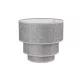 ELDLUX Pendant lamp with 3-layer circular s-grey linen shade