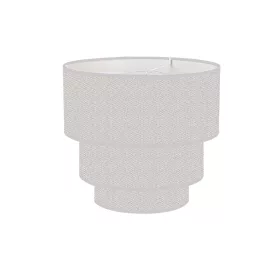 ELDLUX Pendant lamp with 3-layer round v-grey linen shade