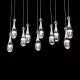ELDLUX MEDÚZA pendant lamp 10×5W NW chrome