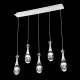 ELDLUX MEDÚZA pendant lamp 5×5W NW chrome