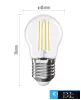 EMOS LED bulb Filament Mini Globe / E27 / 1.8 W (25 W) / 250 lm / Warm white