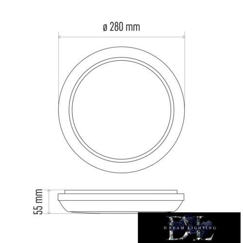 EMOS DORI LED lamp circular 18W 1550lm NW IP54 white