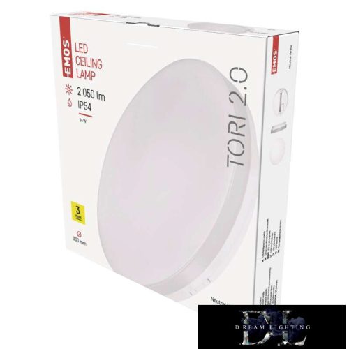 EMOS TORI LED lamp circular 24W 2050lm NW IP54 white