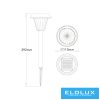 UNIVERSO Solar lamp for sticking into grass 4.5V-300mAH 15lm 3000k+RGB IP54 black