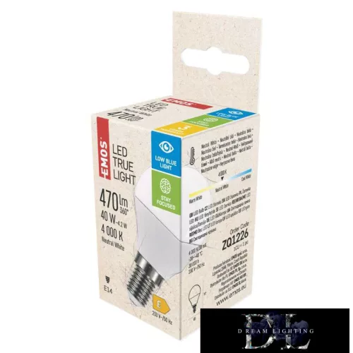 EMOS LED bulb True Light Mini Globe/E14/4.2W/470lm/natural white