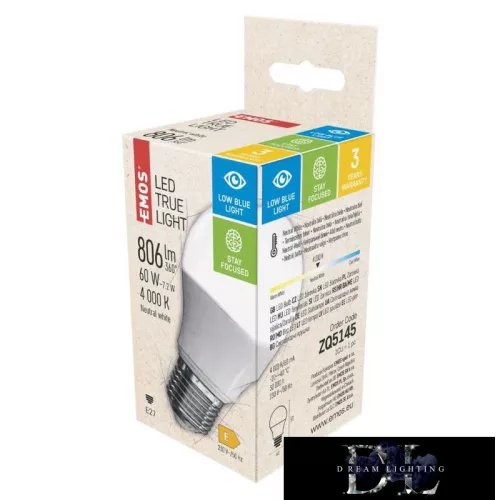 EMOS LED bulb True Light A60/E27/7.2 W/806lm/natural white